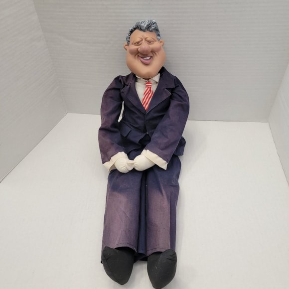 1993 Tradewinds Ent. President Bill Clinton Long Plush Doll Shelf Sitter Display - Picture 4 of 14